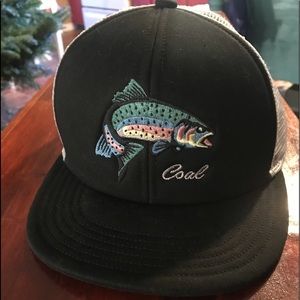 NWOT Coal fly fishing trucker SnapBack hat